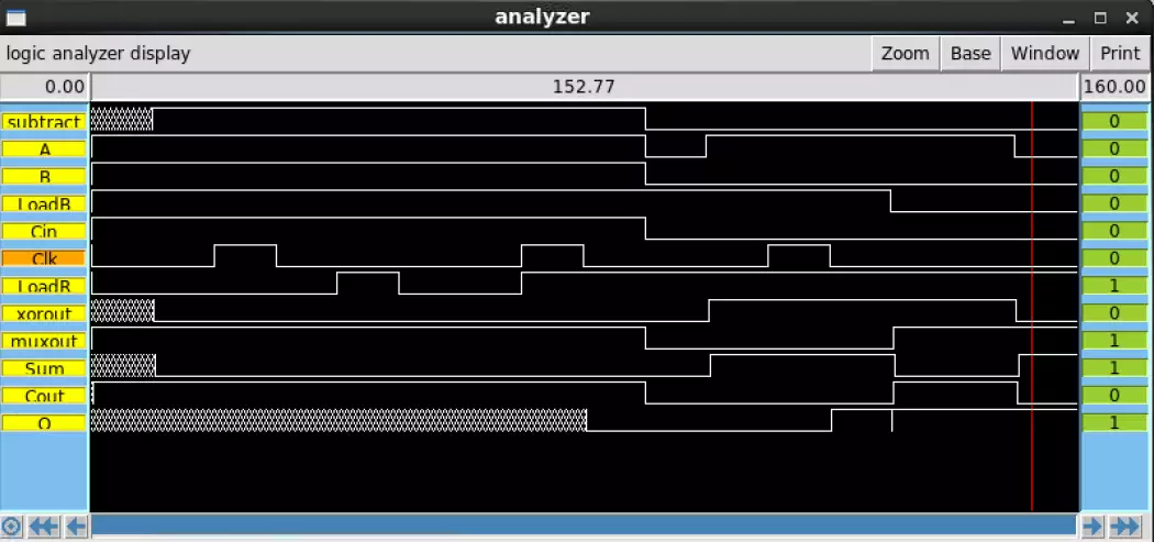 Magic IRSIM 1-Bit